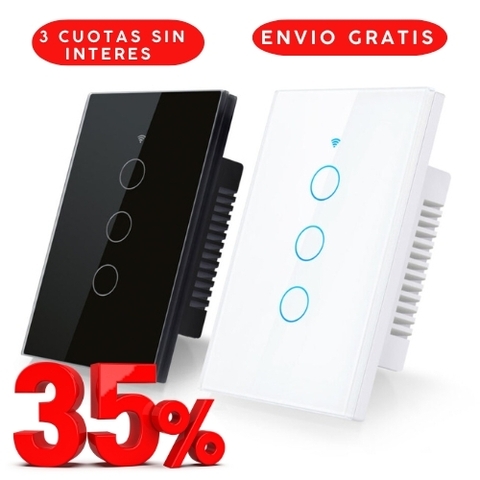 INTERRUPTOR INTELIGENTE (WIFI) + 35% OFF - comprar online